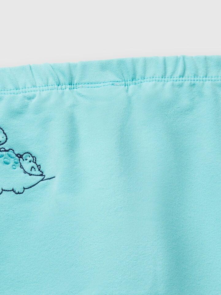 Benetton Set In Stretch Sweat Creamy White