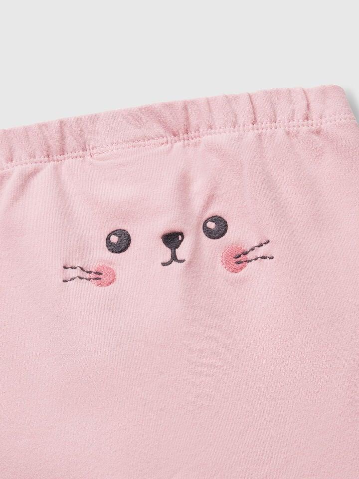 Benetton Set In Stretch Sweat Creamy White