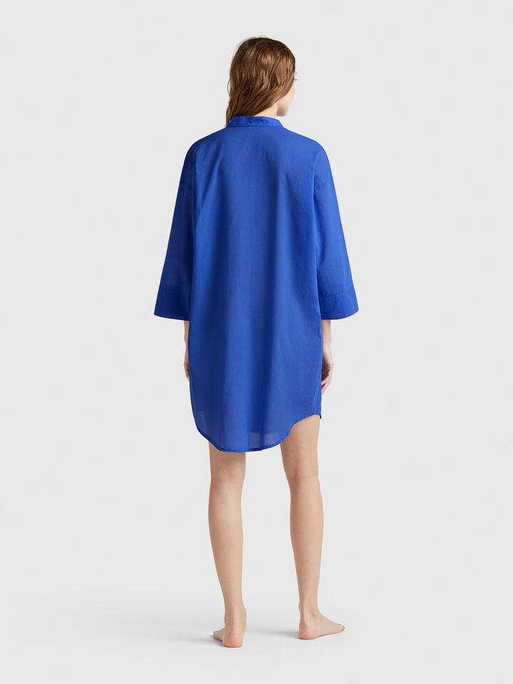 Benetton Shirt-style Dress Blue