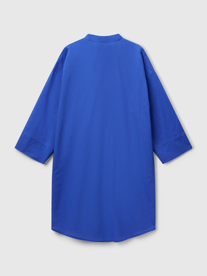 Benetton Shirt-style Dress Blue