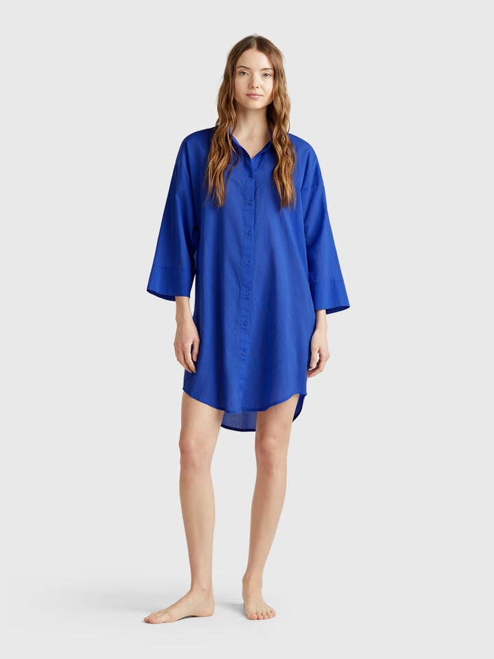 benetton Shirt-style dress Blue