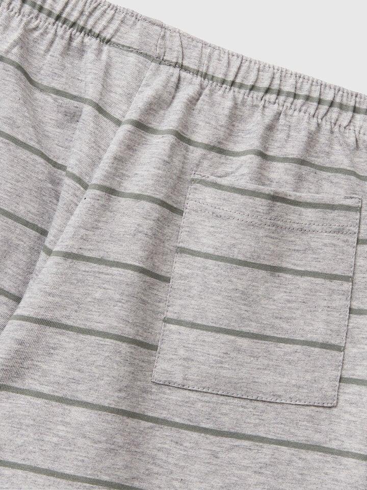 Benetton Short Pyjamas In Pure Cotton Light Green