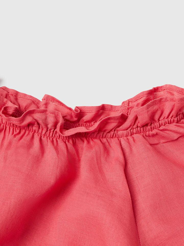 Benetton Short Sleeve Blouse Cyclamen