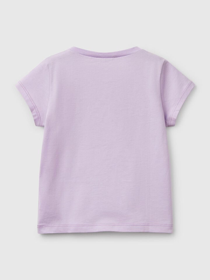 Benetton Short Sleeve T-shirt Lilac