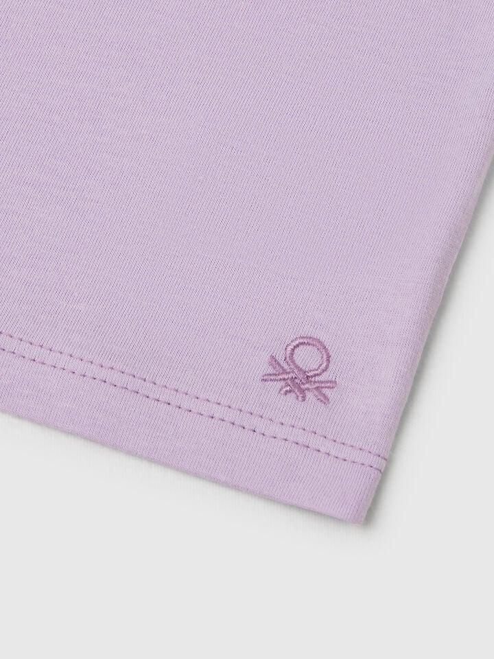Benetton Short Sleeve T-shirt Lilac