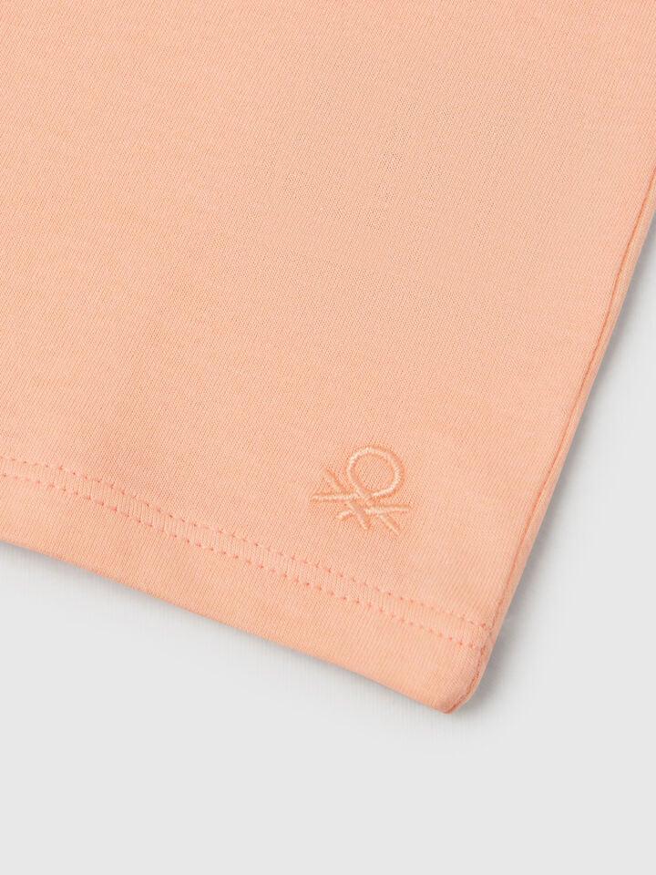 Benetton Short Sleeve T-shirt Peach