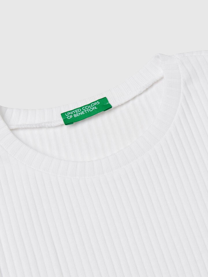 Benetton Short Sleeve T-shirt White