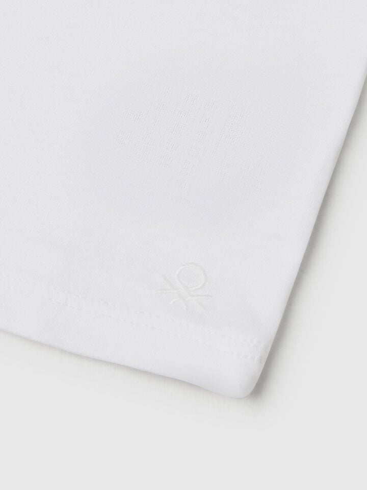 Benetton Short Sleeve T-shirt White