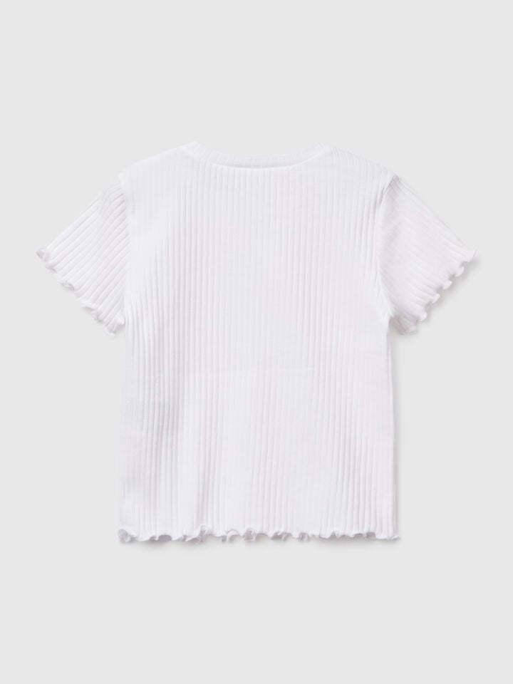 Benetton Short Sleeve T-shirt White