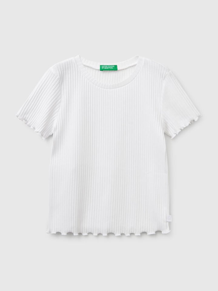 Benetton Short Sleeve T-shirt White