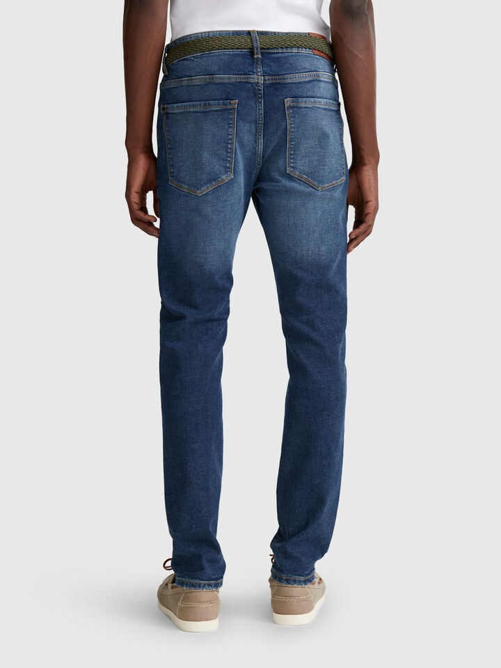 Benetton Skinny Fit Jeans Blue