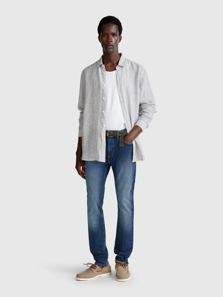 Benetton Skinny Fit Jeans Blue