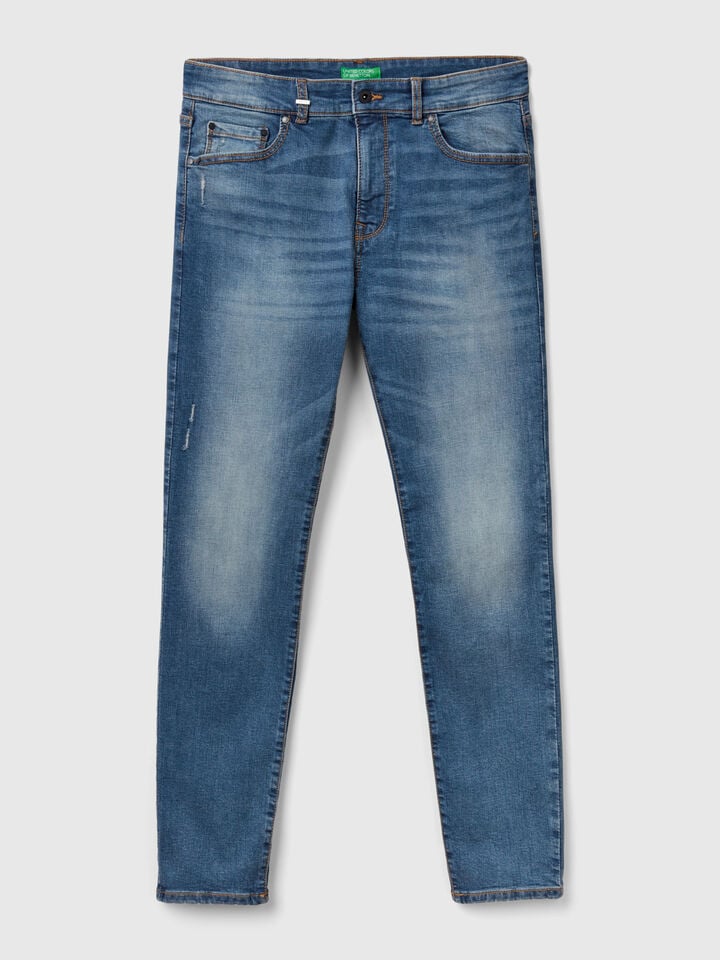 Benetton Skinny Fit Jeans Light Blue