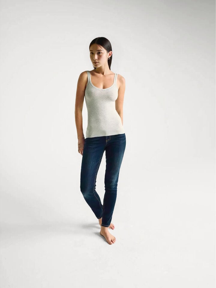 Benetton Skinny Fit Push Up Jeans Dark Blue