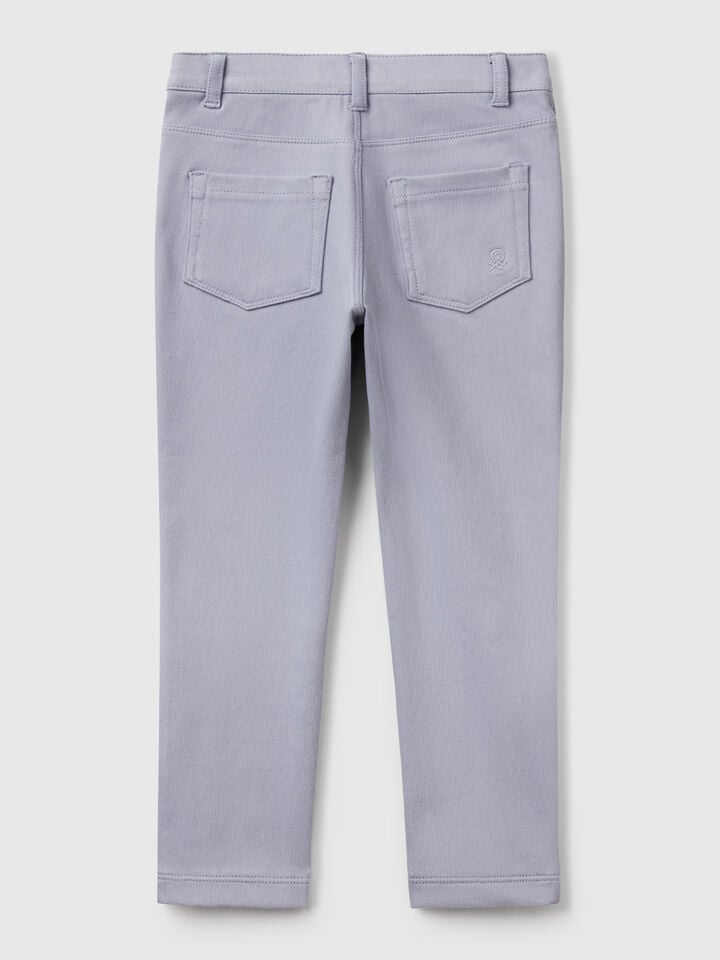 Benetton Skinny Fit Trousers Periwinkle
