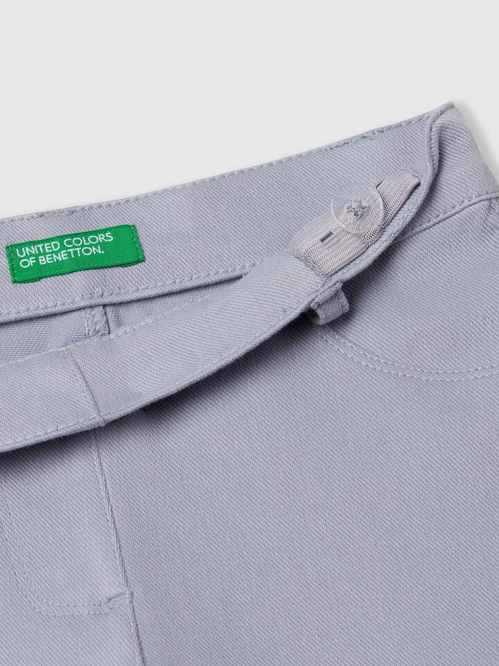 Benetton Skinny Fit Trousers Periwinkle