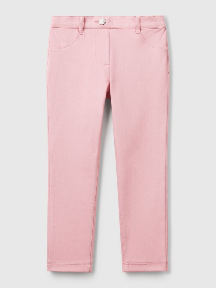 benetton Skinny fit trousers Pink
