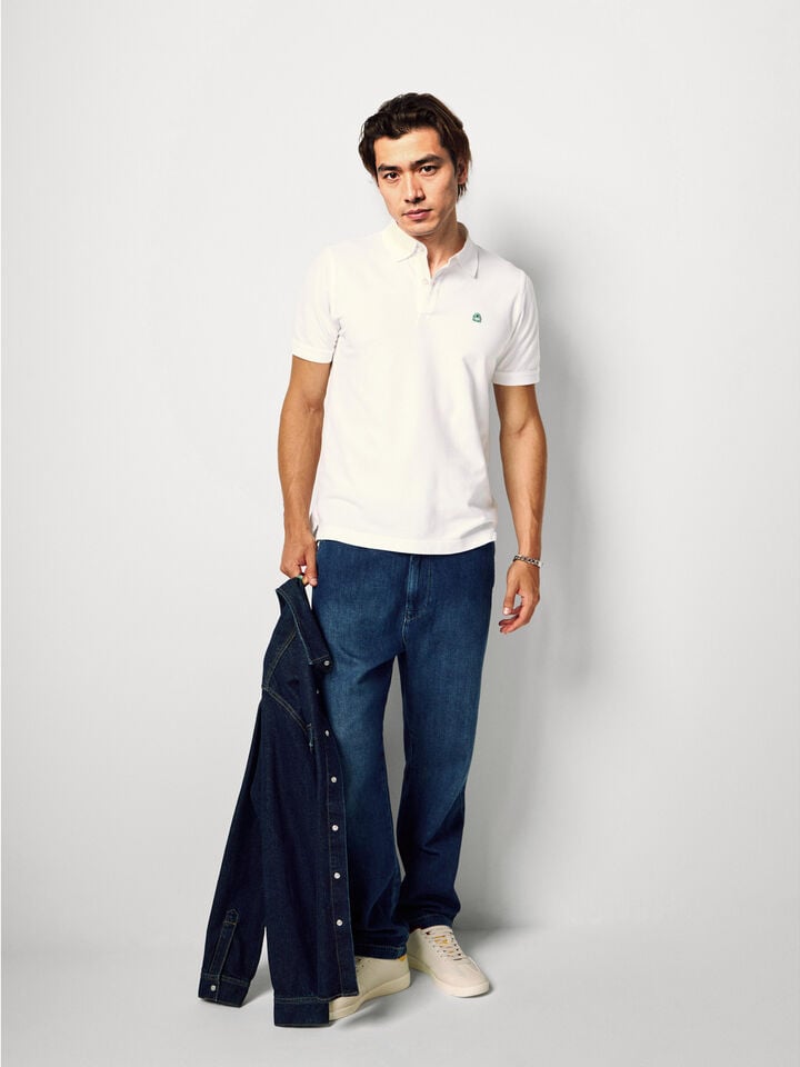 Benetton Slim Fit Polo White