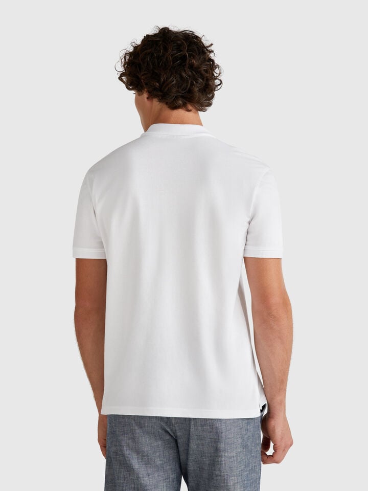 Benetton Snoopy Regular Fit Polo ©Peanuts White