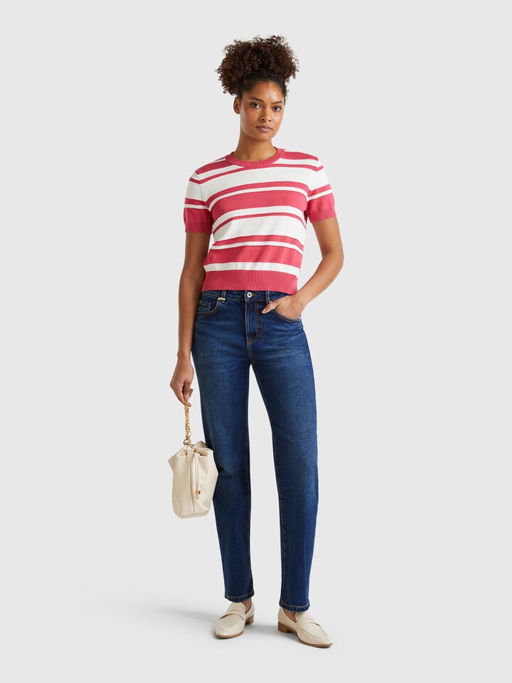 Benetton Straight Leg Jeans Blue