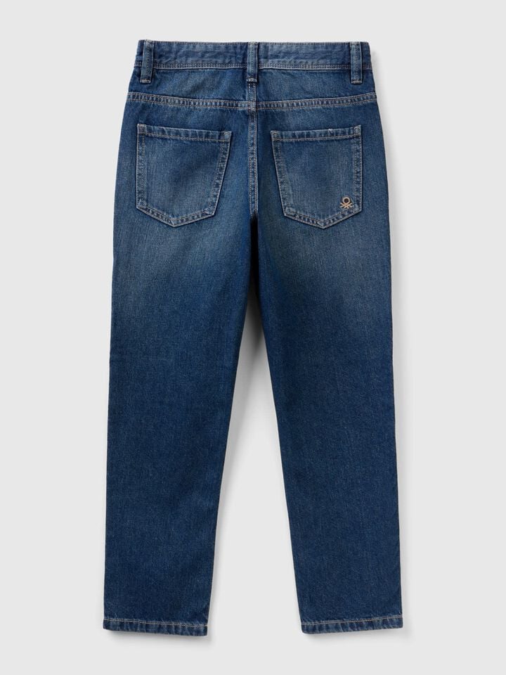 Benetton Straight Leg Jeans Blue