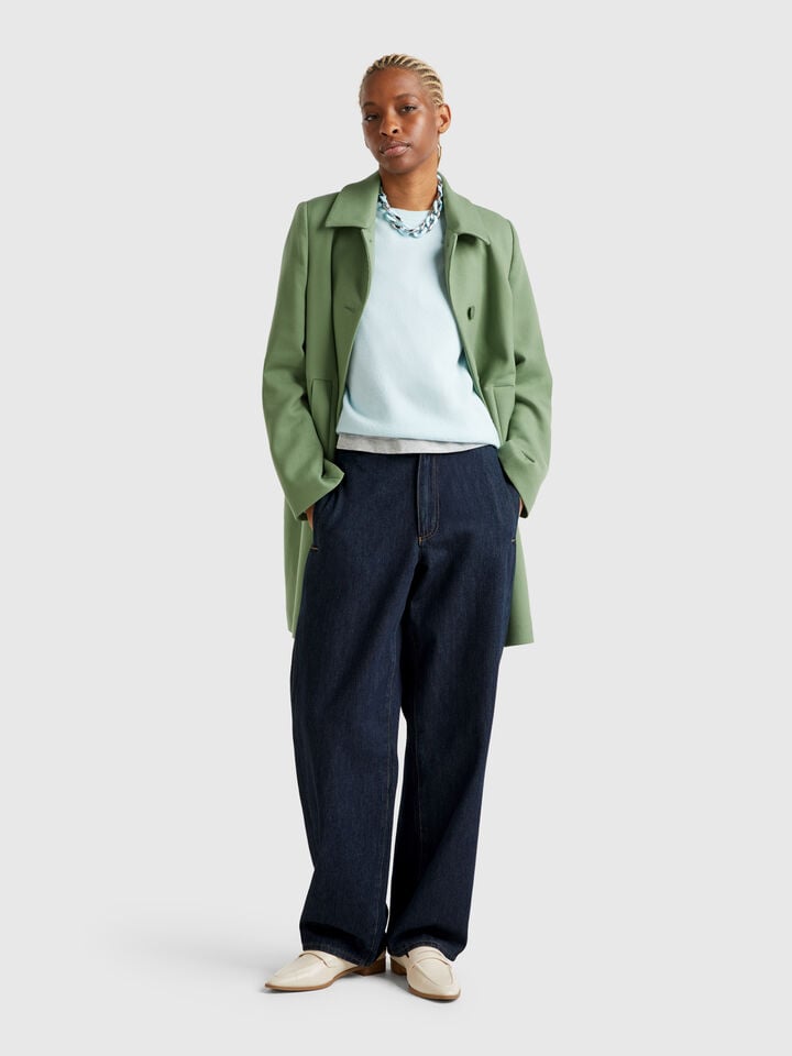 Benetton Straight Leg Jeans Dark Blue