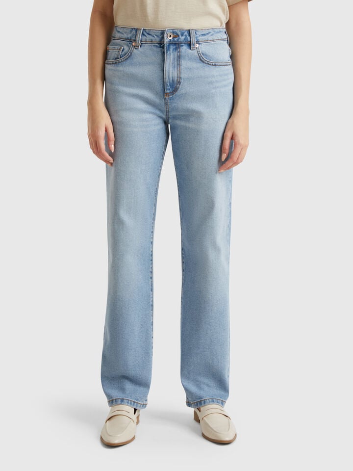 benetton Straight leg jeans Light Blue