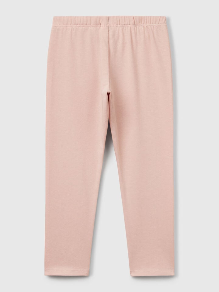 Benetton Stretch Cotton Leggings Nude