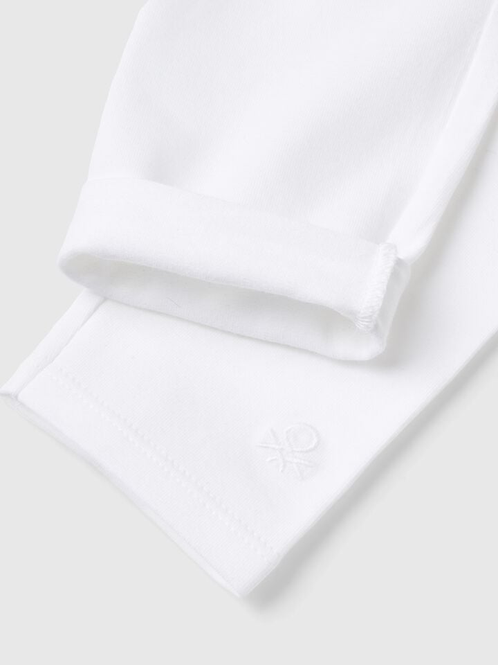 Benetton Stretch Cotton Leggings White