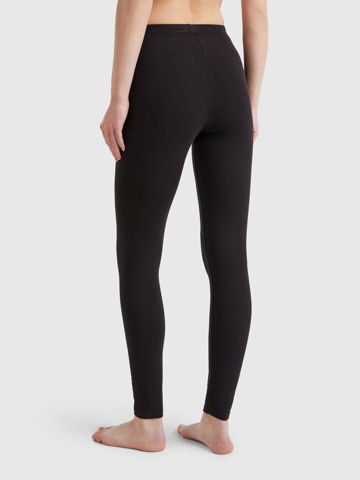 Benetton Stretch Leggings Black