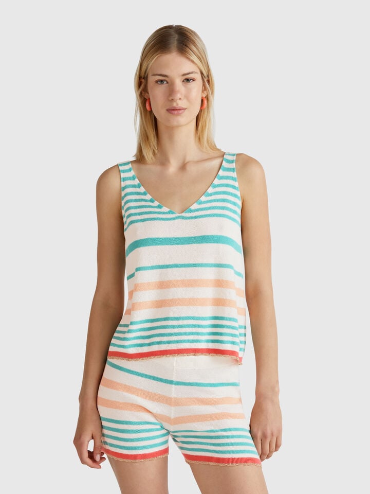 benetton Striped top Multi-color