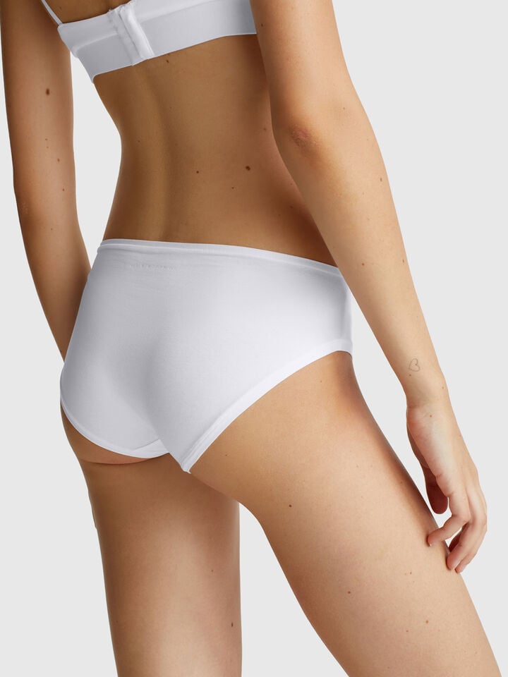 Benetton Super Stretch Cotton Underwear White