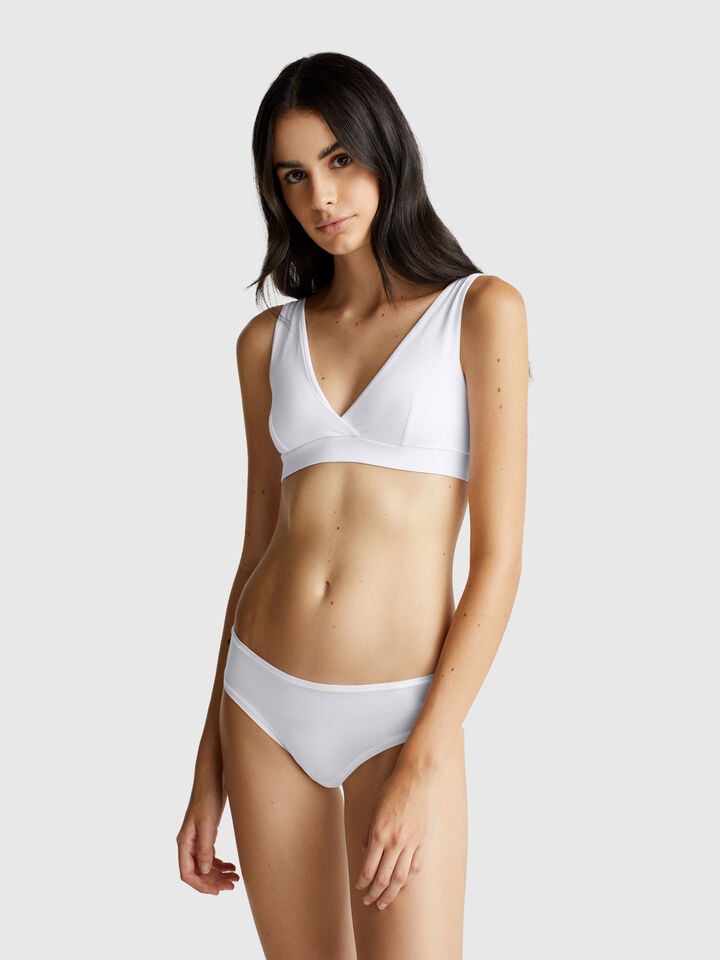 Benetton Super Stretch Cotton Underwear White