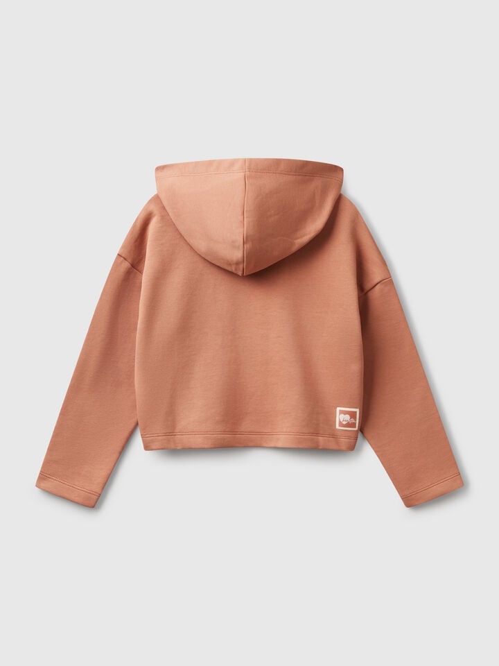 Benetton Sweater With Rounded Bottom Camel