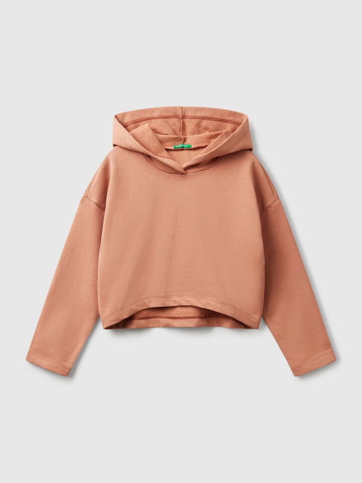 benetton Sweater with rounded bottom Camel