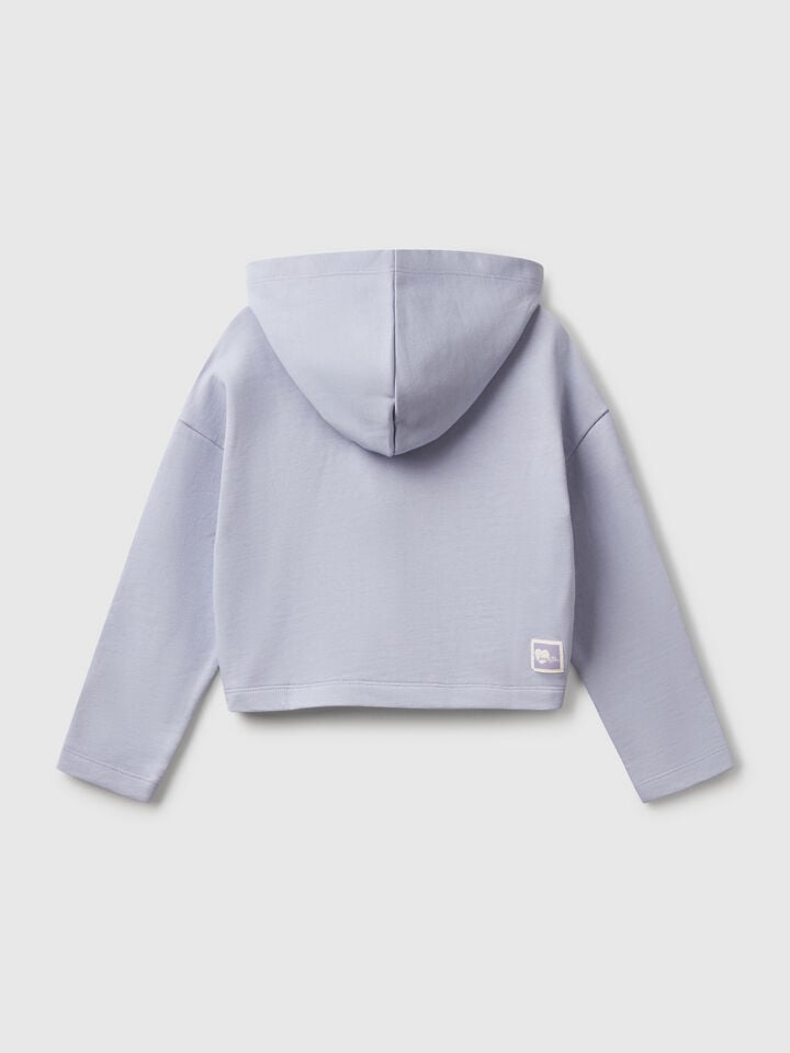 Benetton Sweater With Rounded Bottom Periwinkle