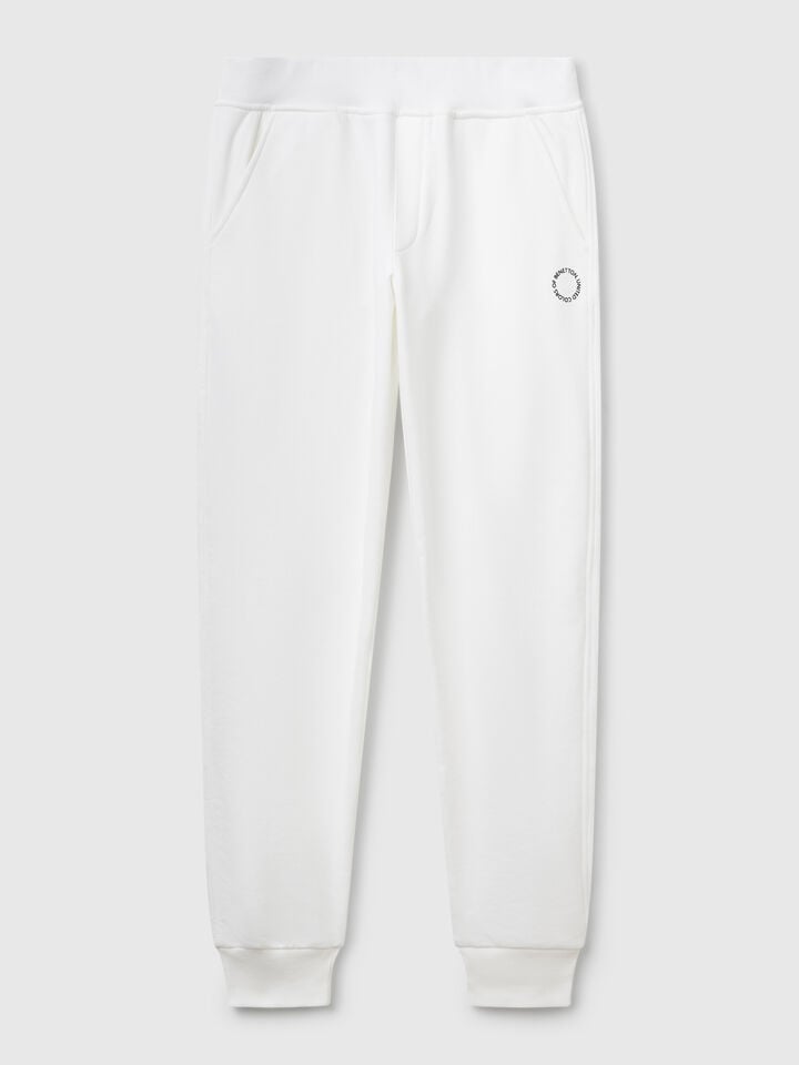 Benetton Sweatpants Creamy White