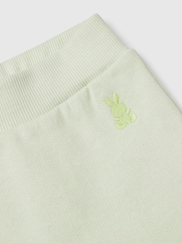 Benetton Sweatpants In Cotton Light Green