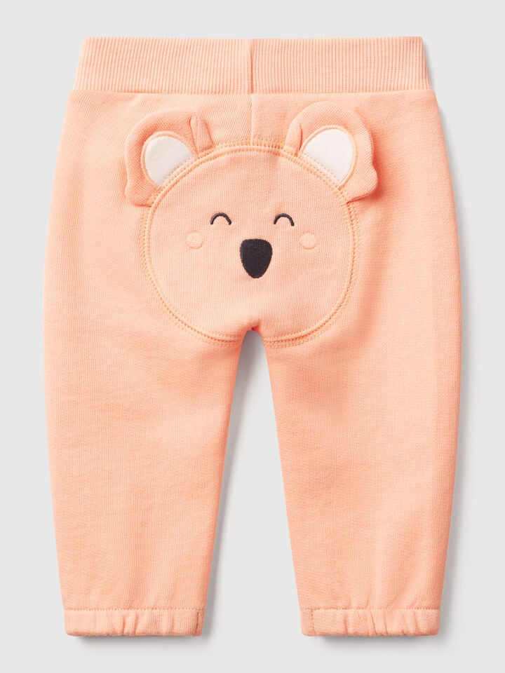 Benetton Sweatpants In Cotton Peach
