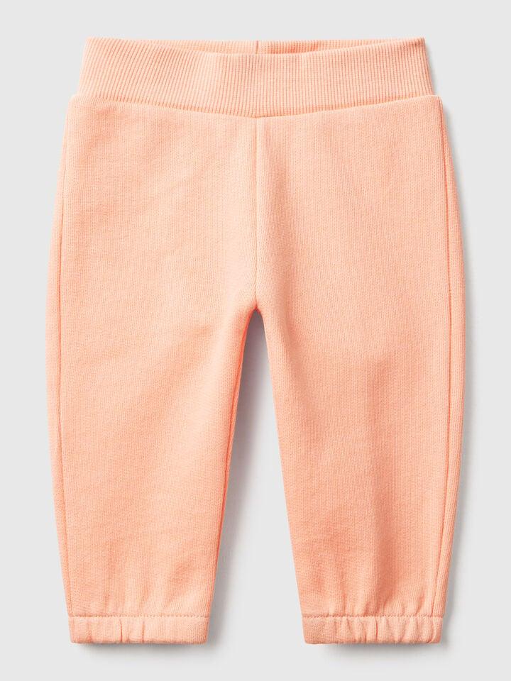 benetton Sweatpants in cotton Peach