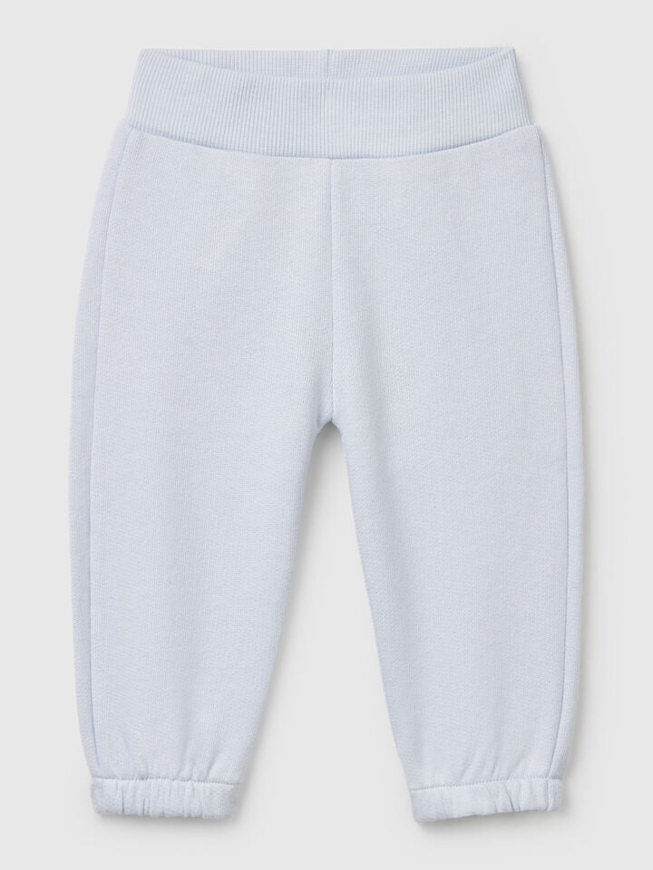 benetton Sweatpants in cotton Sky Blue