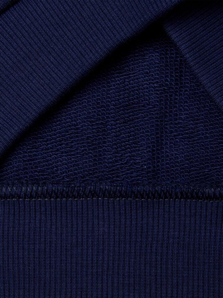 Benetton Sweatshirt In Cotton With Zip Dark Blue