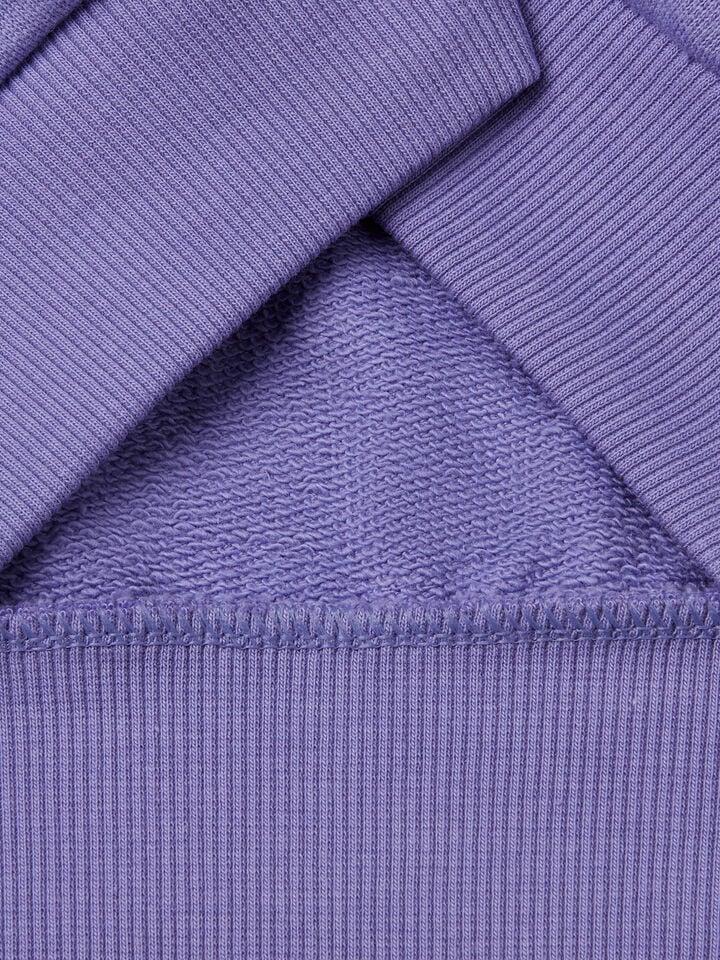 Benetton Sweatshirt With Glittery Print Periwinkle