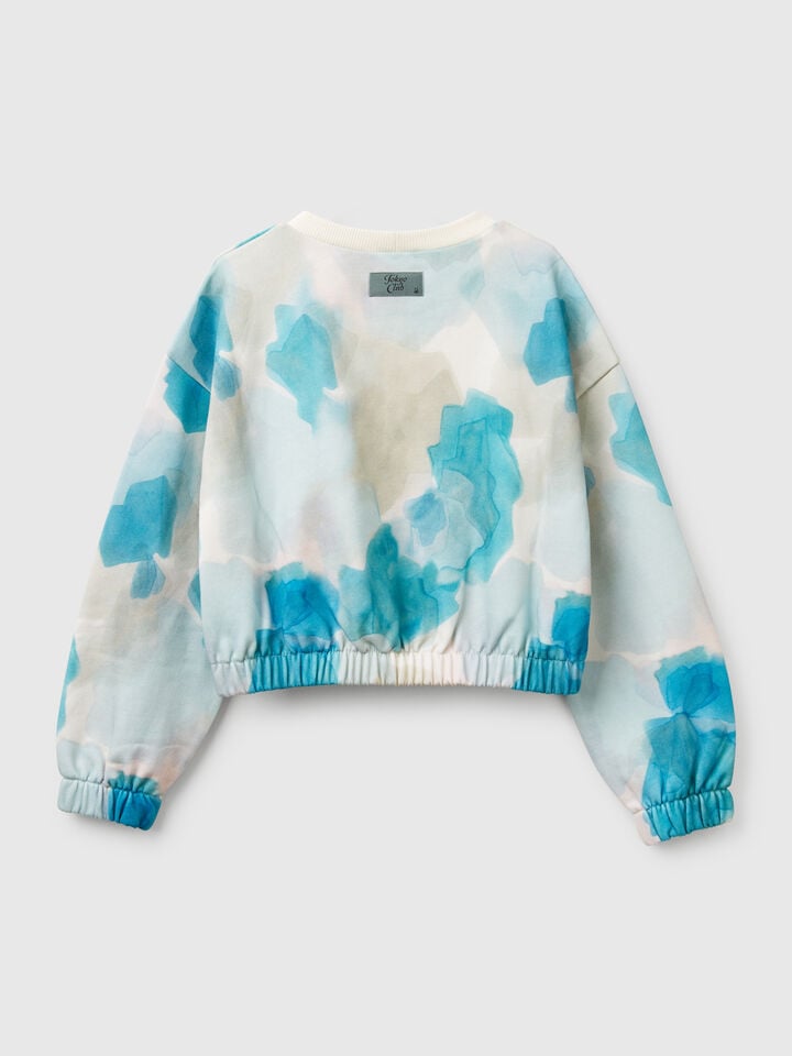 Benetton Sweatshirt With Pattern Print Multi-color