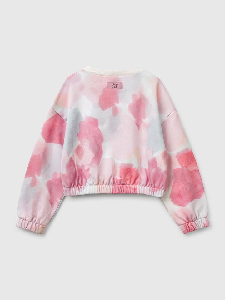 Benetton Sweatshirt With Pattern Print Multi-color