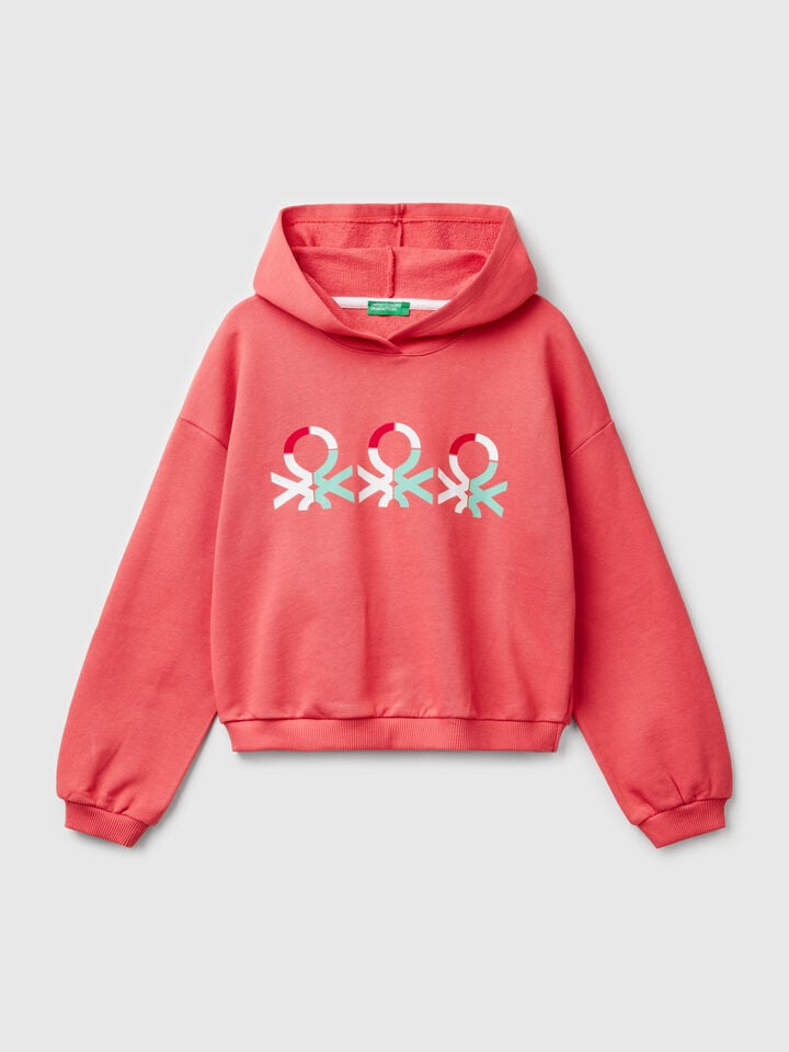 benetton Sweatshirt with print Cyclamen