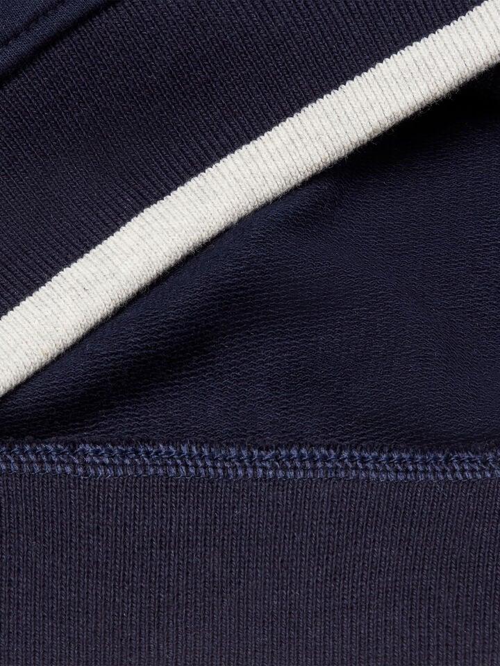 Benetton Sweatshirt With Rubbery Print Dark Blue