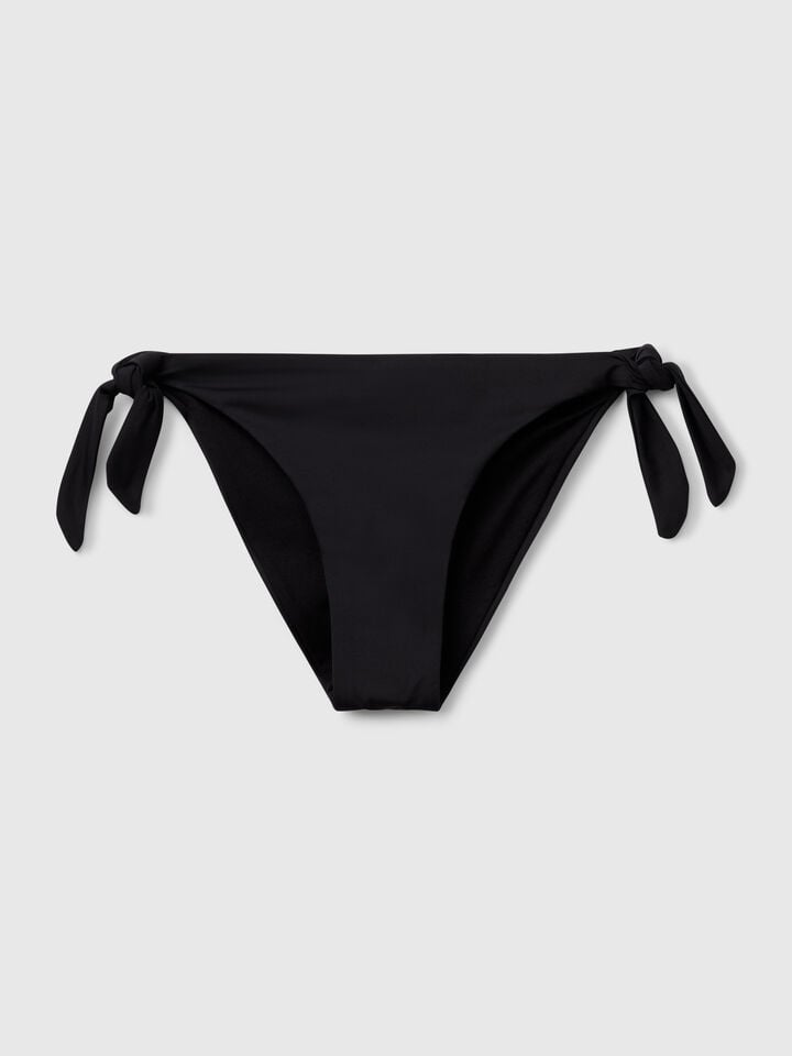 Benetton Swim Bottoms With Side Bows Black