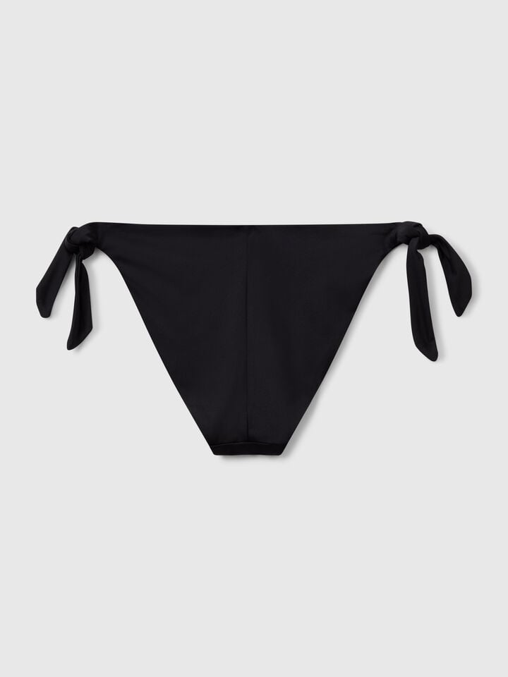 Benetton Swim Bottoms With Side Bows Black