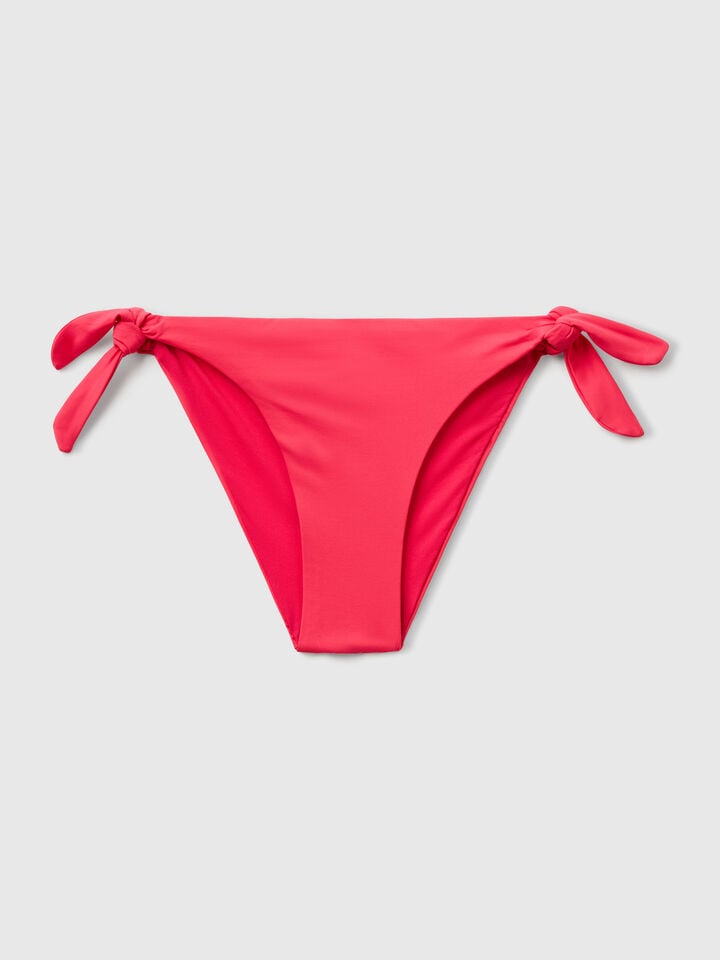 Benetton Swim Bottoms With Side Bows Fuchsia